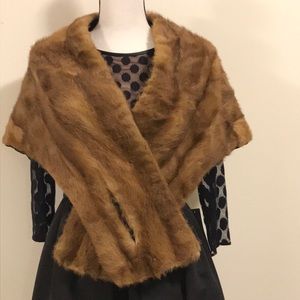 Vintage Zinmans 1950s mink stole